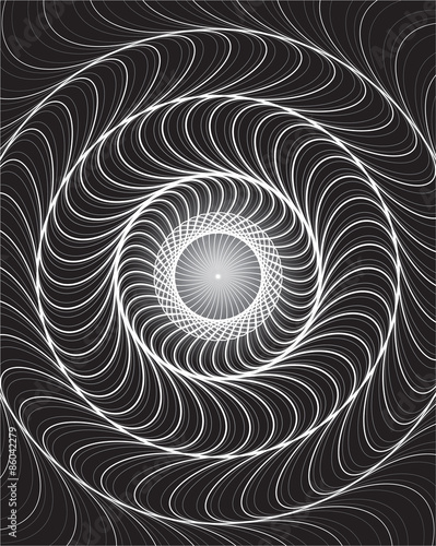 Fototapeta spirala wzór abstrakcja sztuka promień