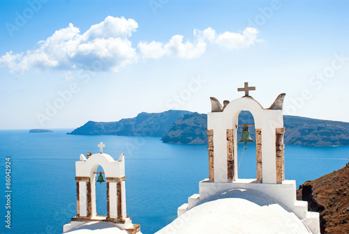 Plakat wioska grecki aleja wyspa
