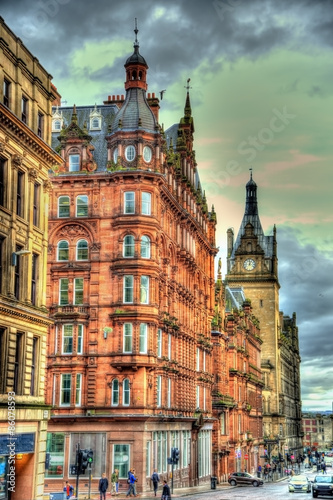 Obraz na płótnie Historic buildings in the centre of Glasgow - Scotland