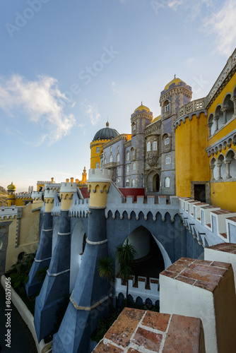 Fotoroleta portugalia pałac zamek pomnik turysta