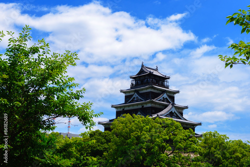 Obraz na płótnie zamek stary lato japonia samuraj