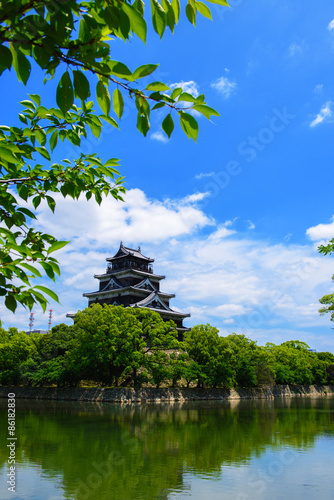 Fotoroleta japonia stary zamek lato