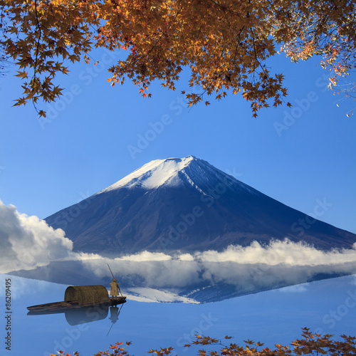 Fotoroleta japoński fuji mężczyzna japonia góra