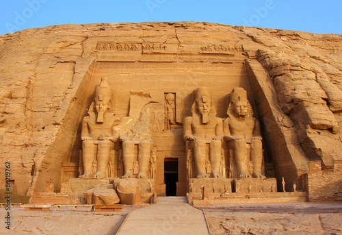 Fototapeta afryka egipt antyczny świątynia statua