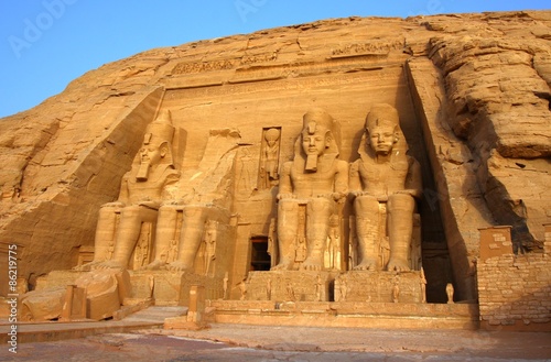 Naklejka egipt antyczny afryka statua świątynia