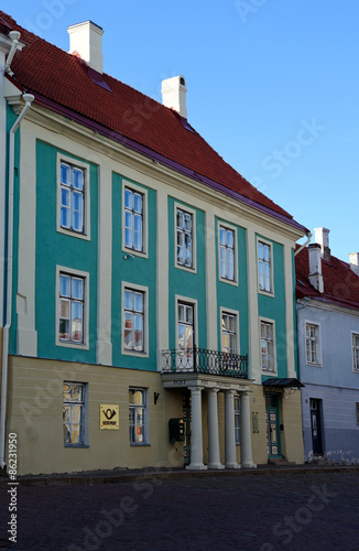 Naklejka architektura estonia kraje bałtyckie europa wschodnia