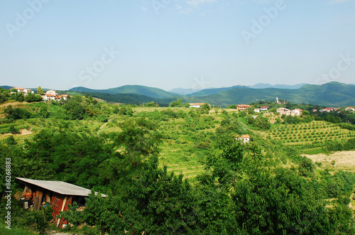 Fotoroleta wschód wioska europa słowenia
