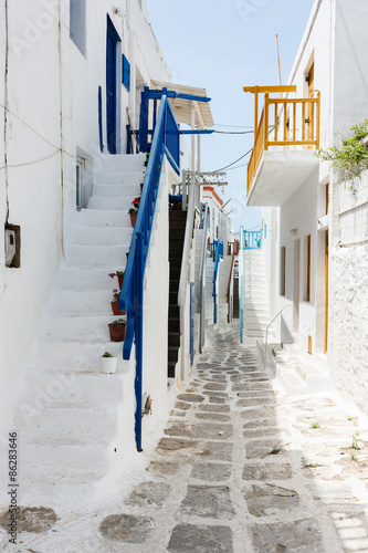 Fotoroleta mykonos piękny wioska grecki grecja