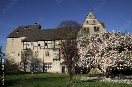 Obraz na płótnie wioska zamek internat niemiecki budynek