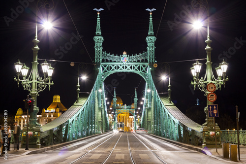 Naklejka architektura noc węgry narodowy