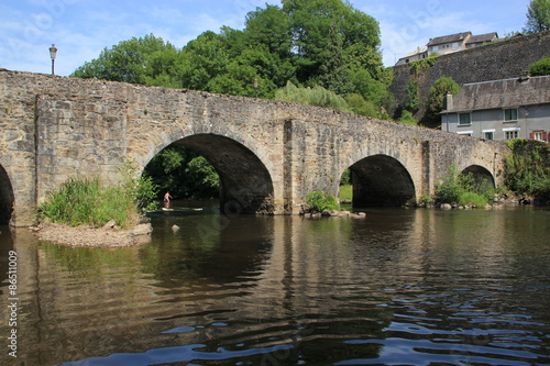 Fototapeta stary most migdałowy niejawnych