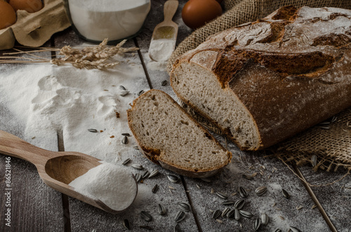 Naklejka rolnictwo zdrowy mąka zboże