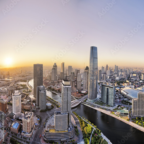 Fotoroleta nowoczesny azja panorama ulica