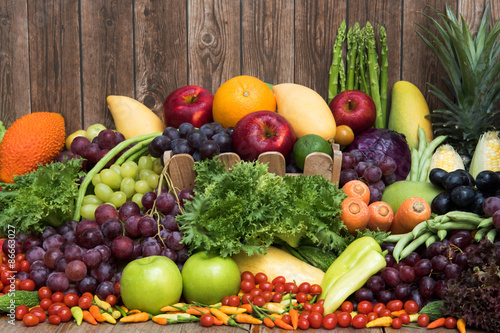Fotoroleta jedzenie zdrowy cytrus rynek warzywo