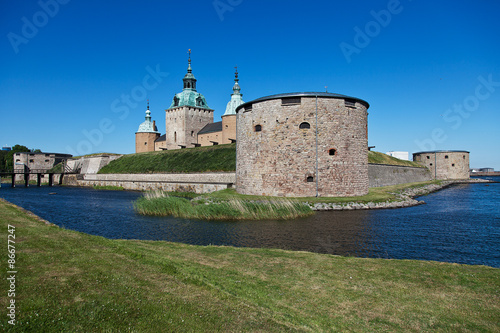 Naklejka zamek europa skandynawia szwecja architektura