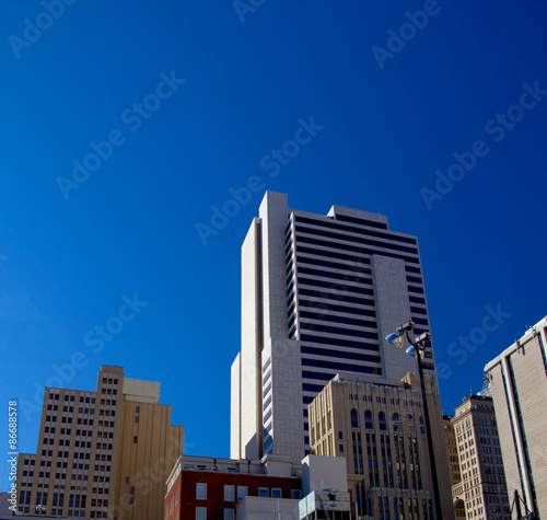 Obraz na płótnie miejski ameryka śródmieście niebo drapacz