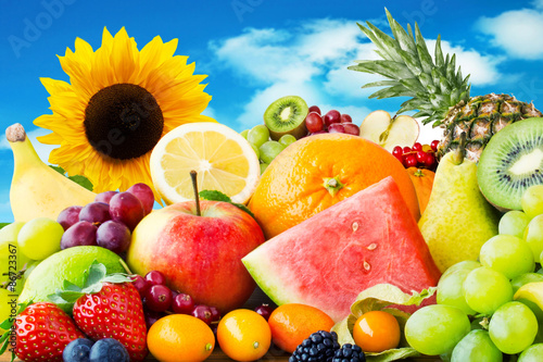 Obraz na płótnie witamina owoc fitness jedzenie