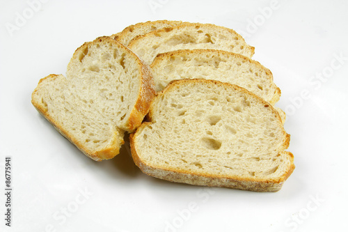 Naklejka świeży chleb kromka akcja