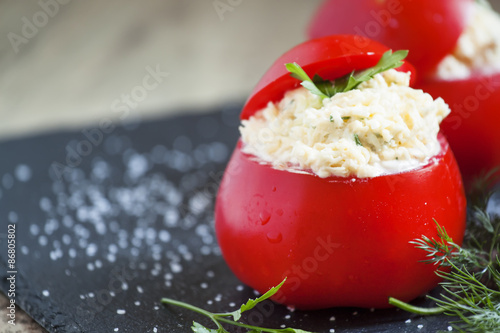 Naklejka jedzenie świeży pomidor zdrowy wiśnia