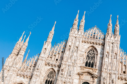 Naklejka architektura kościół statua europa włoski