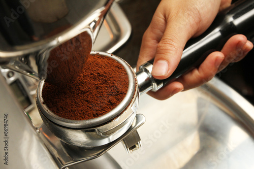 Obraz na płótnie expresso kawiarnia cappucino kawa barista