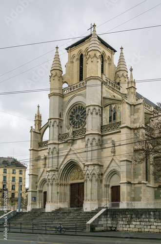Naklejka kościół szwajcaria miejski