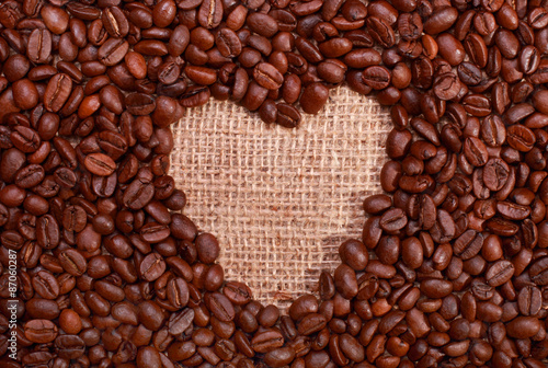 Fototapeta serce kawa jedzenie kawiarnia napój
