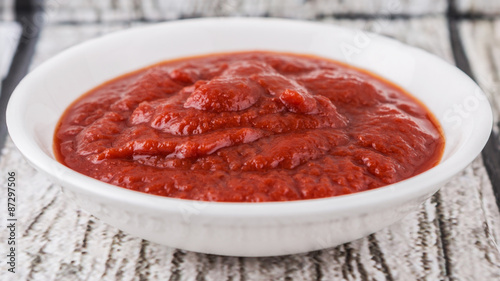 Naklejka świeży zdrowy stary warzywo pomidor