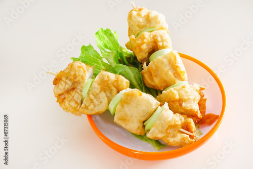 Obraz na płótnie kurczak dzwon warzywo jedzenie