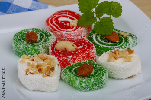 Obraz na płótnie owoc orientalne jedzenie turcja deser