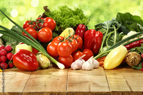 Fotoroleta pomidor natura pieprz rynek