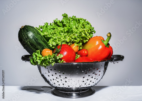 Fototapeta rynek jedzenie rolnictwo woda warzywo