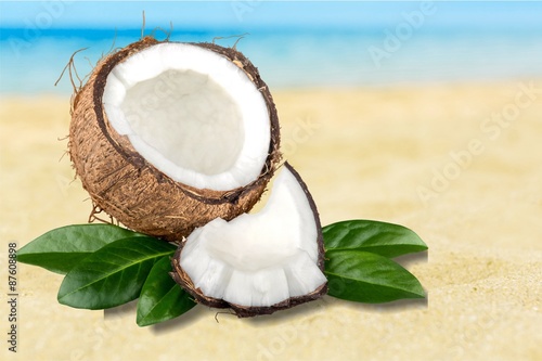 Fotoroleta jedzenie owoc kokosowe świeżość
