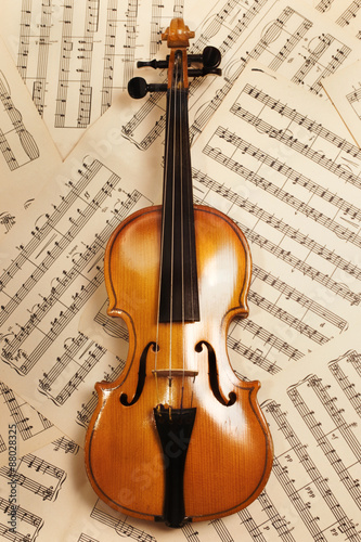 Plakat sztuka muzyka skrzypce stary koncert