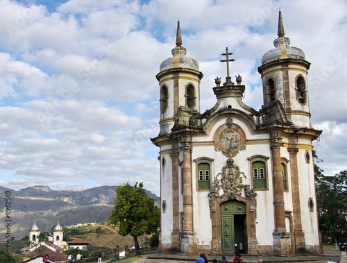 Fotoroleta kościół brazylia niebo barok