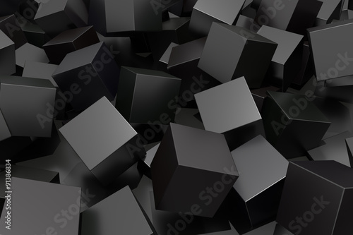 Fotoroleta 3D blok puzzle labirynt geometrycznej
