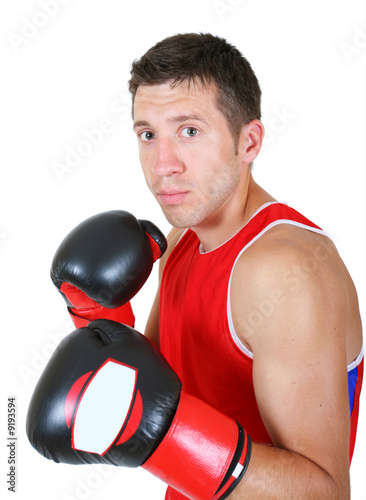 Obraz na płótnie mężczyzna bokser portret lekkoatletka boks