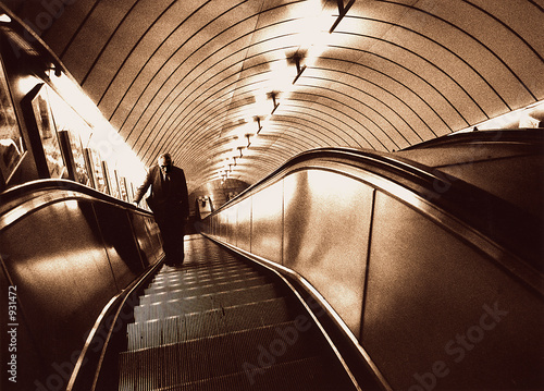 Plakat londyn tunel mężczyzna