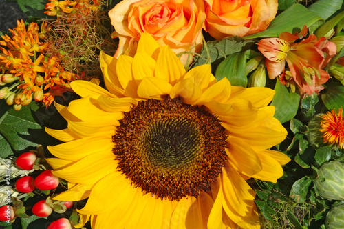 Obraz na płótnie słońce lato bukiet kwiat