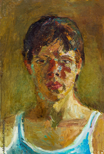 Fototapeta sztuka olej portret kobieta obraz