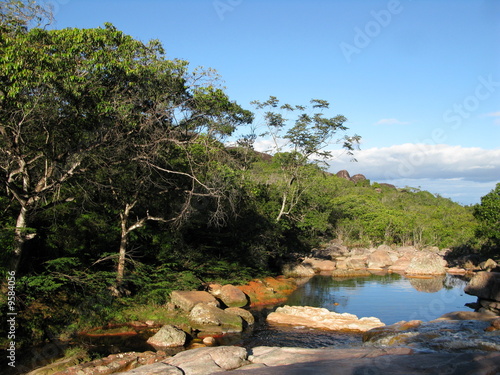 Plakat roślinność park brazylia góra niebo
