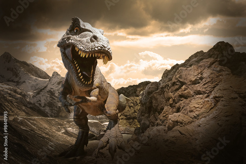 Obraz na płótnie ciało tyranozaur natura