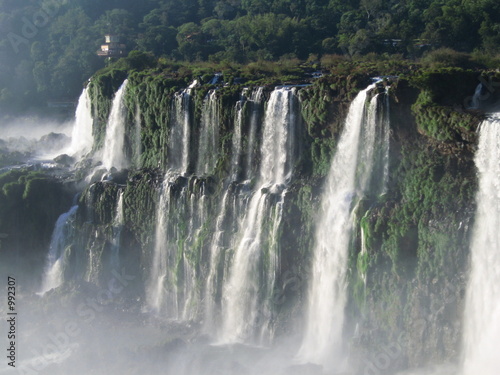 Plakat wodospad brazylia natura woda