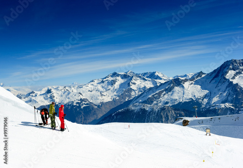 Fototapeta śnieg jazda konna trasa narciarska