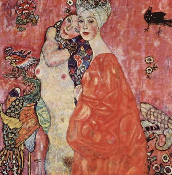 Naklejka Gustav Klimt Przyjaciółki