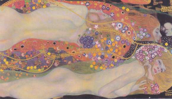 Naklejka Gustav Klimt Węże wodne