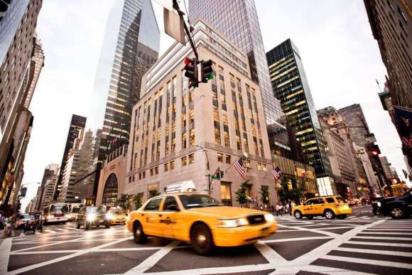 Naklejka Żółta taksówka - Manhattan
