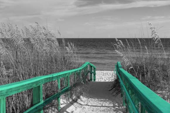 Fototapeta Zejście na plaże One Color