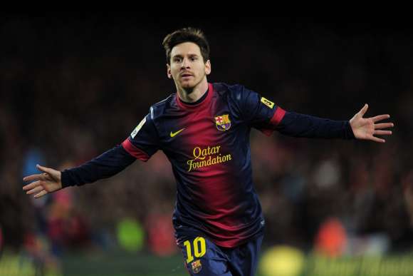Naklejka Lionel Messi po strzelonej bramce