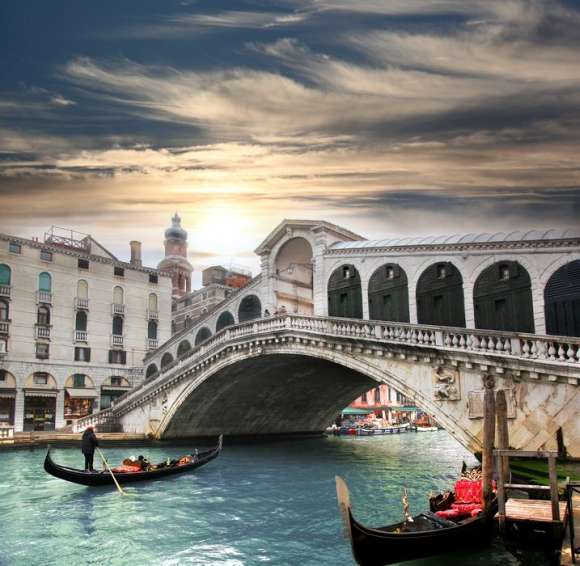 Naklejka Wenecja - Ponte Di Rialto